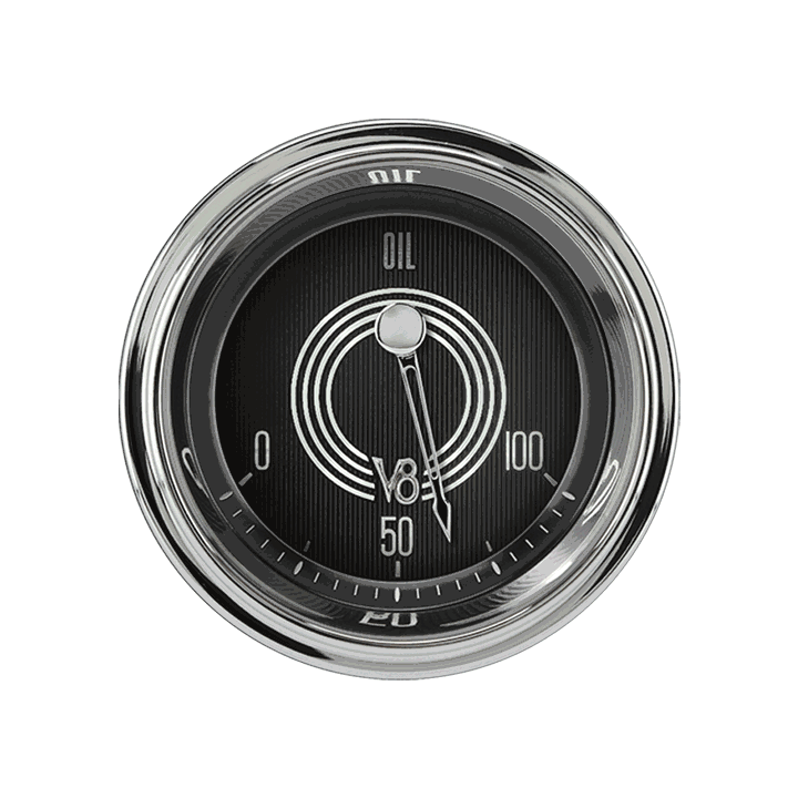 V8 Speedster 2-1/8" Oil Pressure