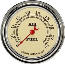 Vintage 2-5/8" Air Fuel Ratio Gauge image 1