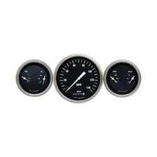 Hot Rod 5" Speedometer with Two 3" Gauges GM image 1