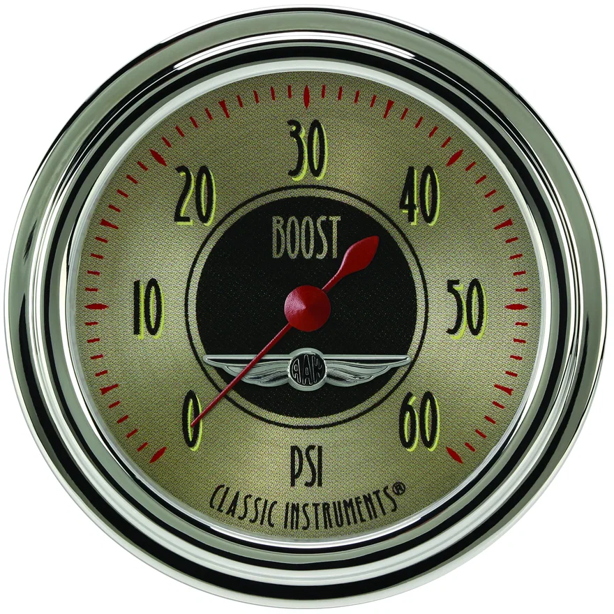 All American Nickel 2-5/8" Boost Gauge (60 PSI)
