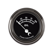 Traditional 2-1/8" Oil Pressure Gauge image 1