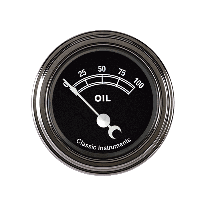 Traditional 2-1/8" Oil Pressure Gauge