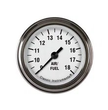 White Hot 2-1/8" Air Fuel Ratio Gauge image 1