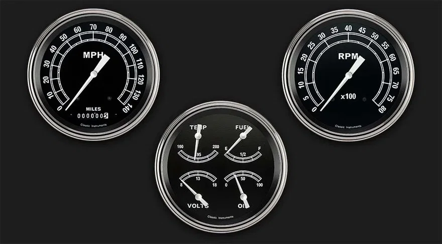 Traditional Series Three Gauge Set