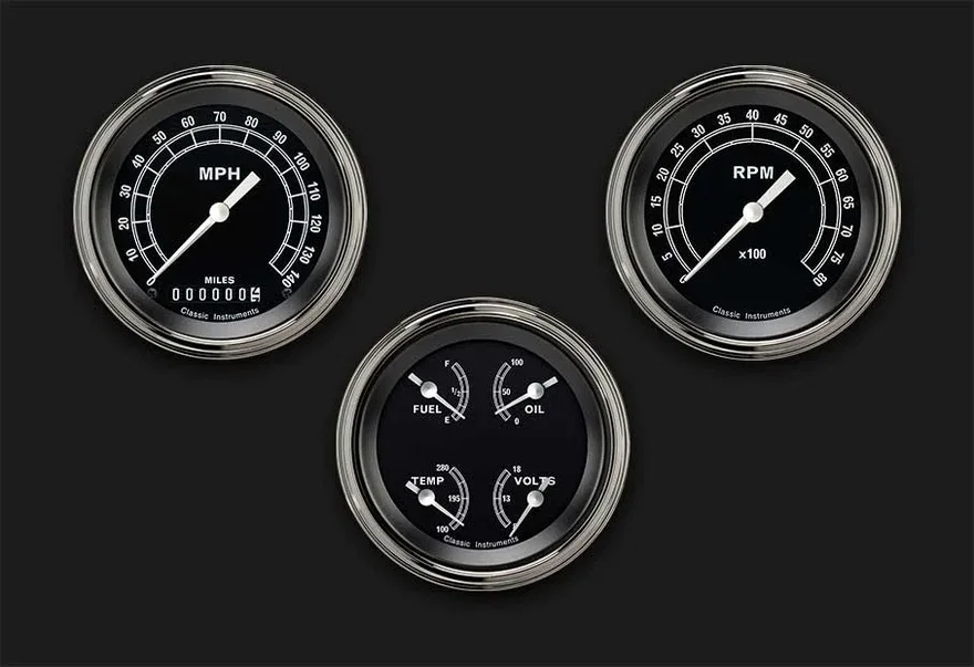 Traditional Series Three Gauge Set