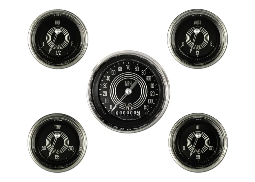 V8 Speedster Six Gauge Set
