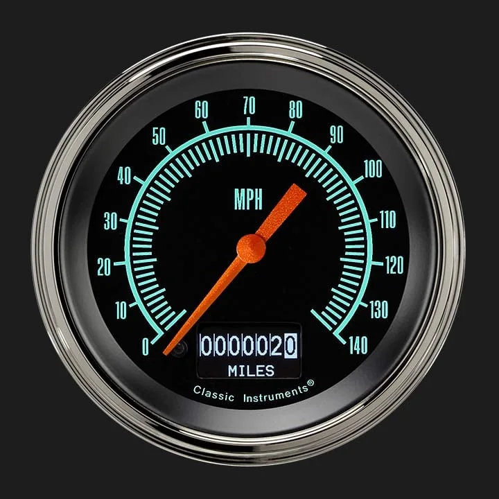 G/Stock 3-3/8" Speedometer Gauge with Information Screen
