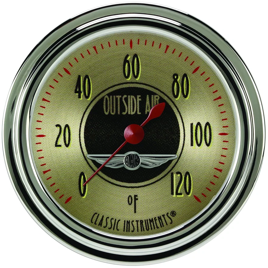 All American Nickel 2-5/8" Outside Air Temp Gauge