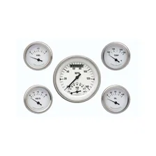 White Hot 3" Ultimate With 2-1/8" Fuel/Temp/Volt/Oil GM image 1
