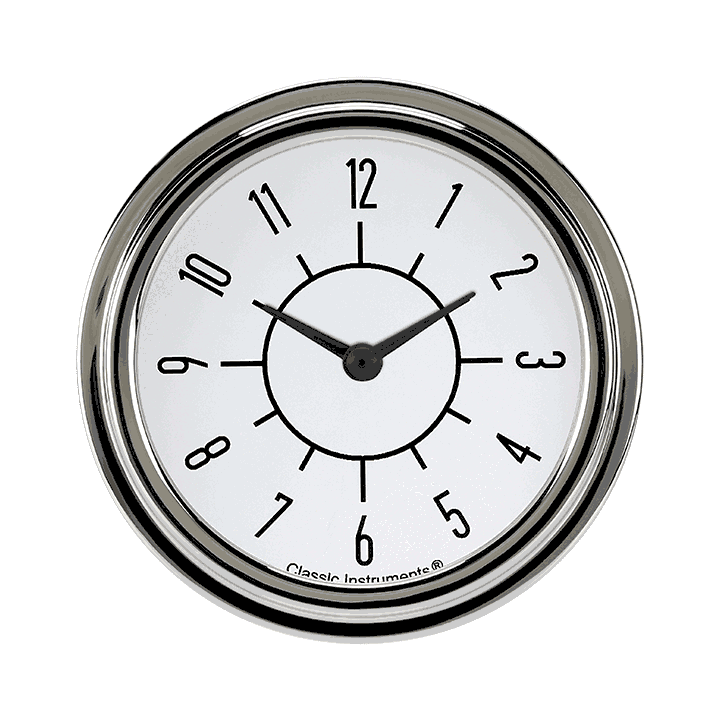 6-Pack Matching White 2-5/8" Clock
