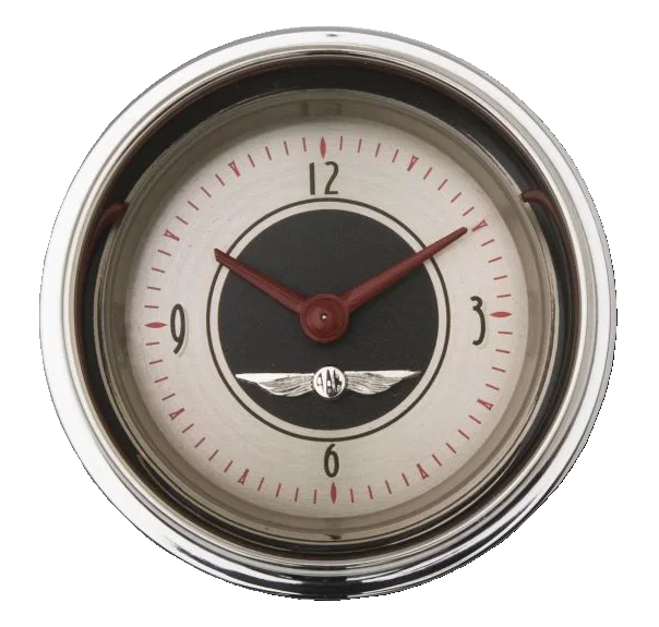 American Nickel 2-1/8" Clock W/Reset