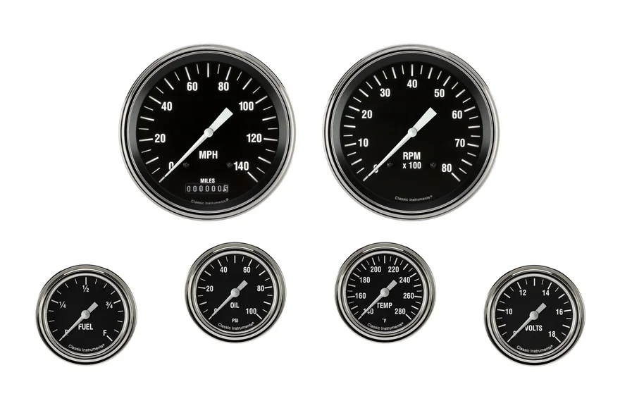 Hot Rod Six Gauge Set