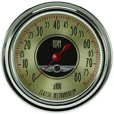 All American Nickel 2-5/8" Tachometer Gauge image 1