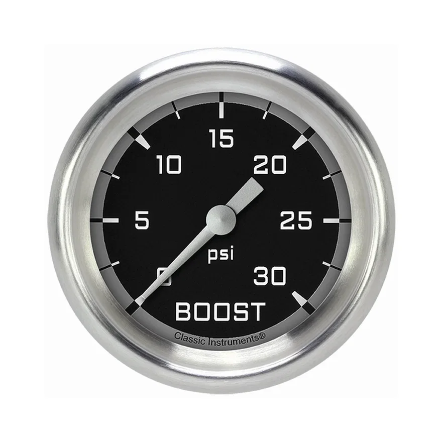 Autocross Gray 2-5/8" Boost Gauge (30 PSI)