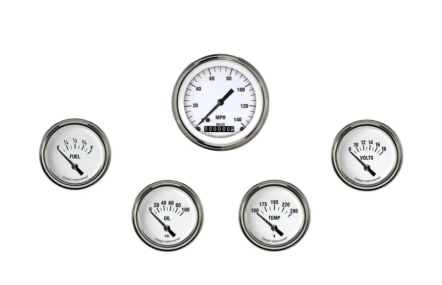 White Hot Five Gauge Set