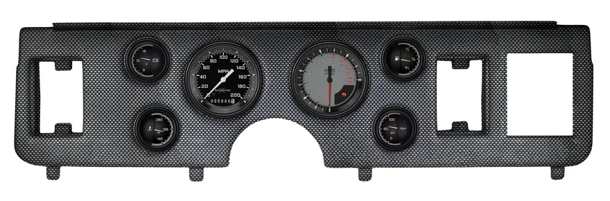 1979-86 Mustang AutoCross Gray 6 Gauge Set Ford