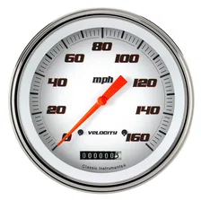 Velocity White 5" Speedometer Gauge (160 MPH) image 1