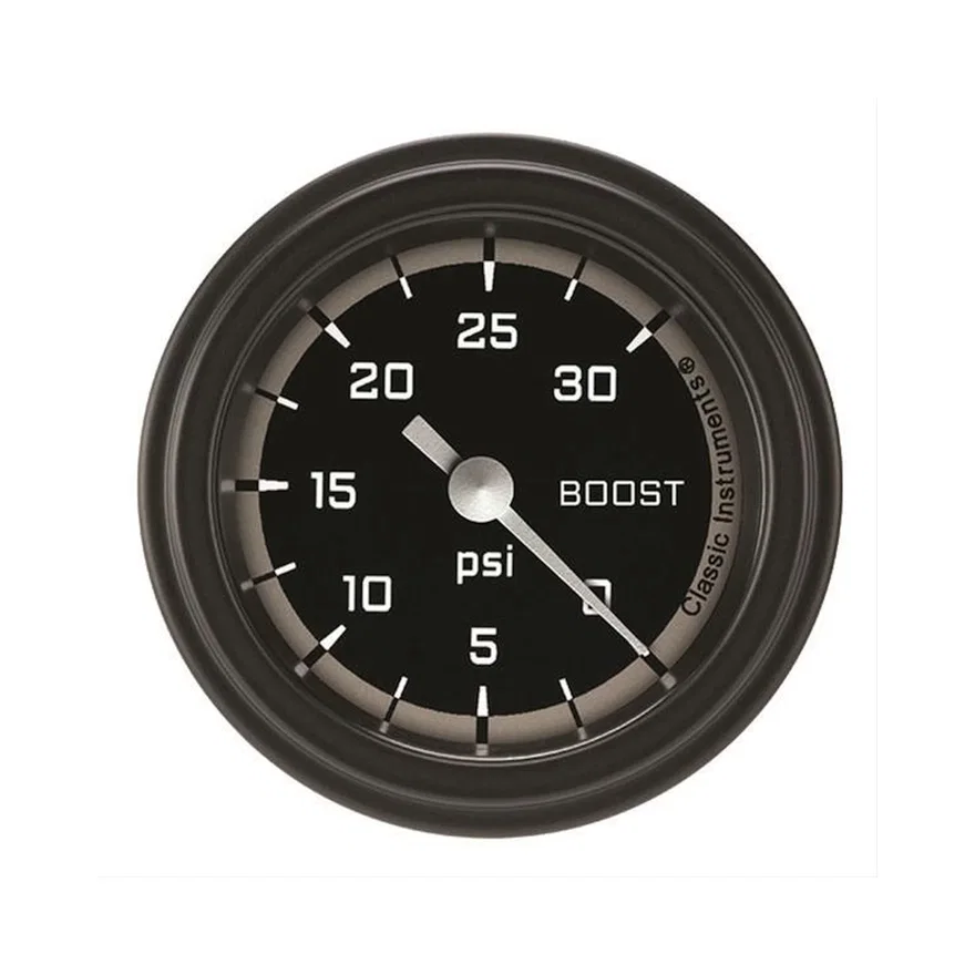 Autocross Gray 2-1/8" Boost Gauge (30 PSI)