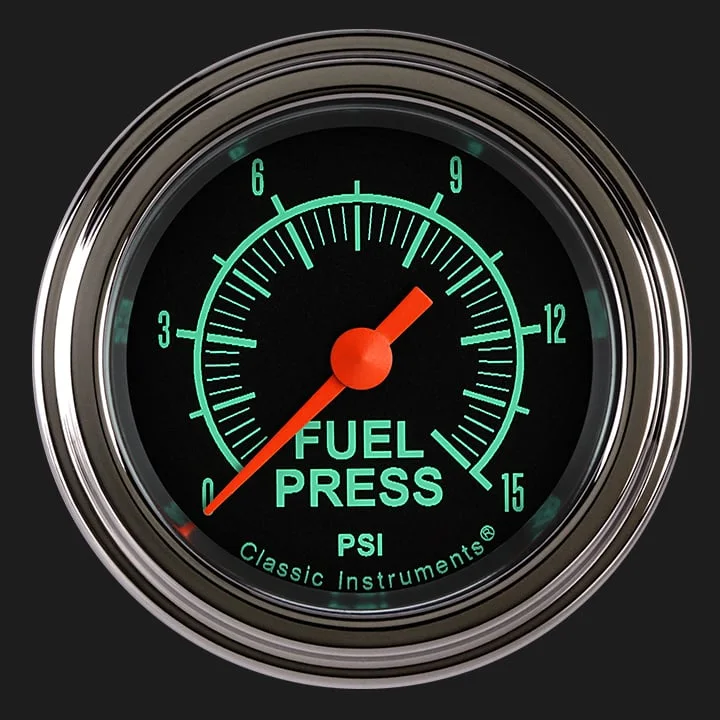G/Stock 2-1/8" Fuel Pressure Gauge (15 PSI)