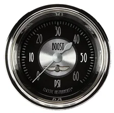 All American Tradition 2-1/8" Boost Gauge (60 PSI) image 1
