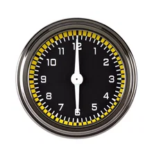 Autocross Yellow 2-1/8" Clock W/Reset image 1