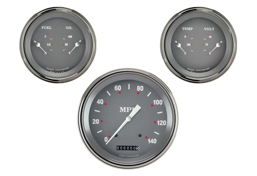 SG Series 5" Speedometer with Two 3" Gauges GM