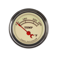 Vintage Series 2-1/8" Water Temperature Gauge image 1