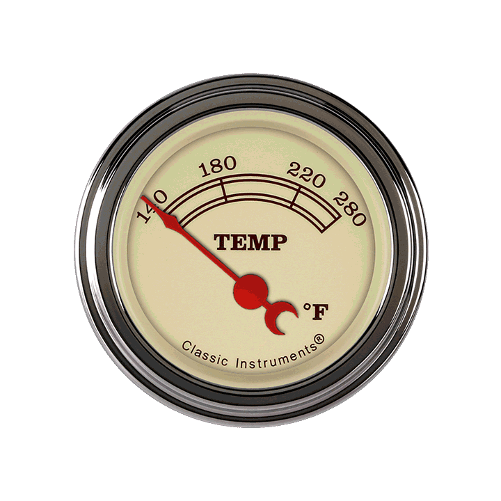 Vintage Series 2-1/8" Water Temperature Gauge