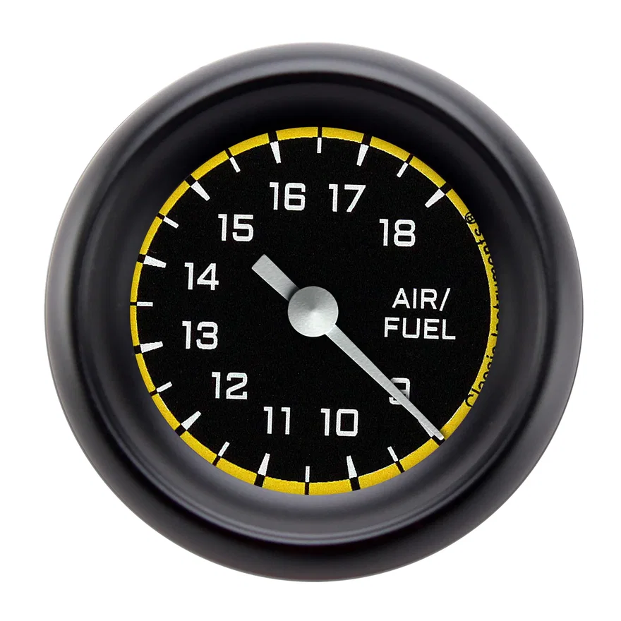 Autocross Yellow 2-1/8" Air Fuel Ratio Gauge