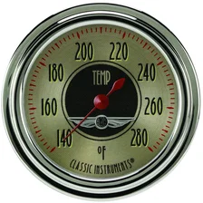 All American Nickel 2-5/8" Full Sweep Water Temp Gauge image 1