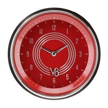 V8 Red Steelie 3-3/8" Clock image 1