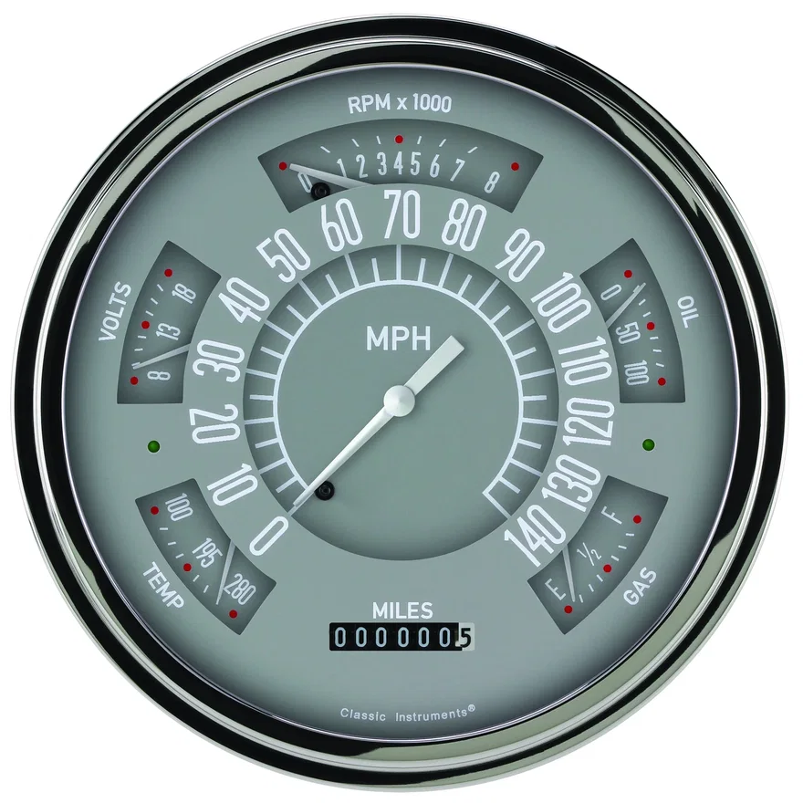 6-Pack Gray Gauge Set
