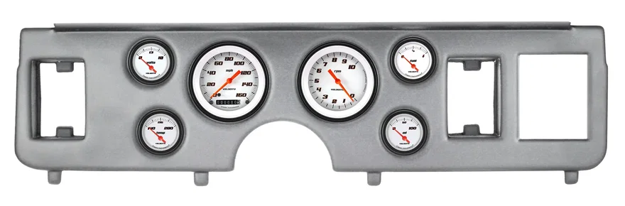 1979-86 Mustang Velocity White 6 Gauge Set Ford