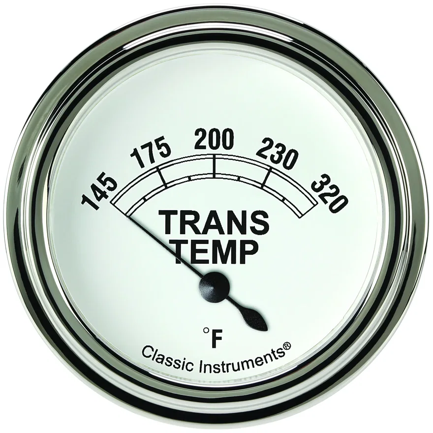 White 2-5/8" Transmission Temperature Gauge
