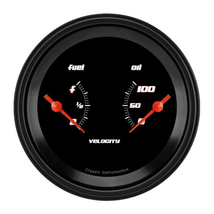 Velocity Black 3" Dual - Fuel & Oil