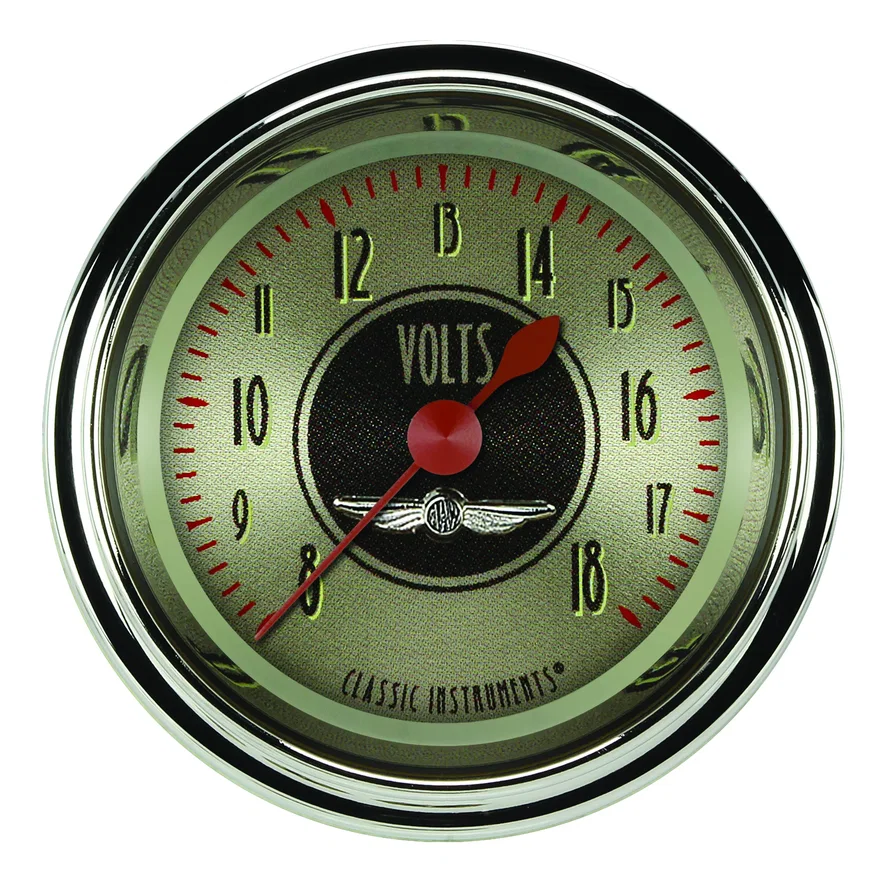 All American Nickel 2-1/8" Volt Gauge