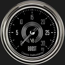 V8 Speedster 2-5/8" Boost Gauge (30 PSI) image 1