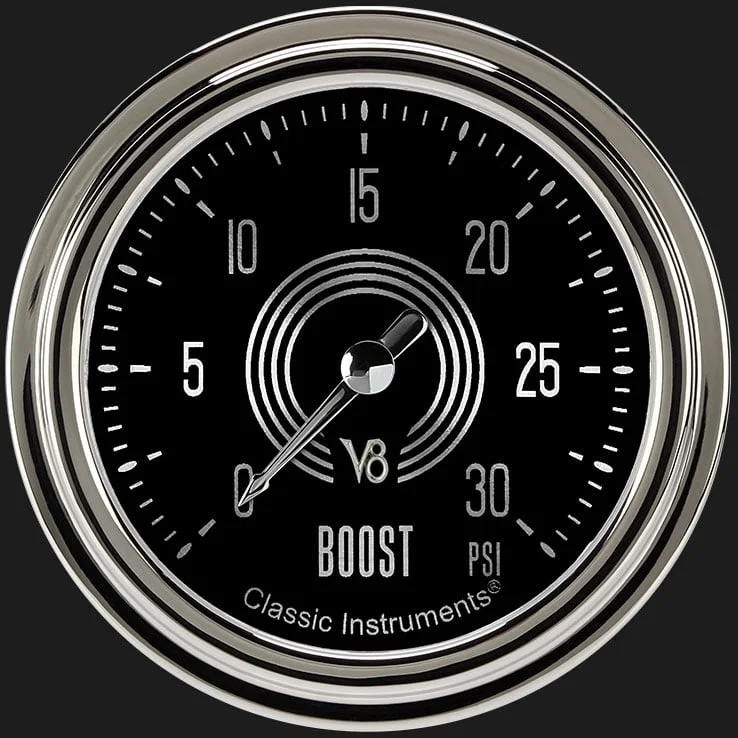 V8 Speedster 2-5/8" Boost Gauge (30 PSI)