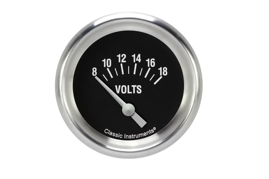 Hot Rod 2-5/8" Short Sweep Volt Gauge