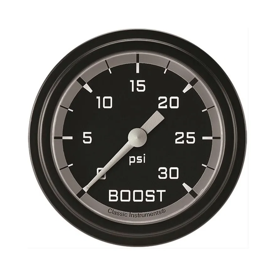 Autocross Gray 2-5/8" Boost Gauge (30 PSI)