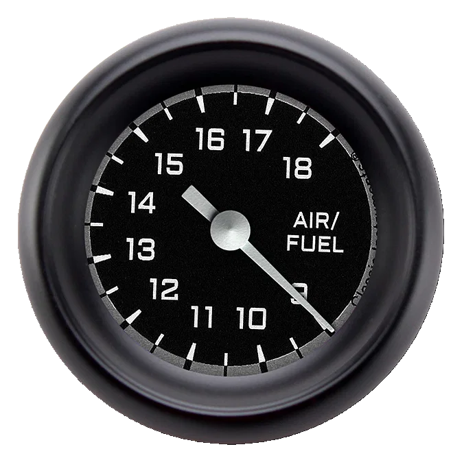 AutoCross Gray 2-1/8" Air Fuel Ratio Gauge