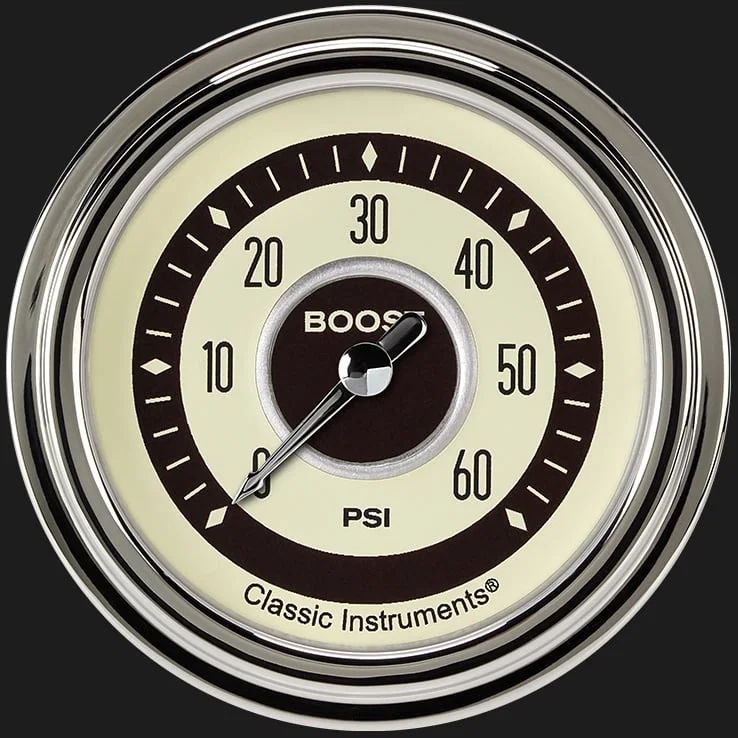 Nostalgia VT 2-5/8" Boost Gauge (60 PSI)