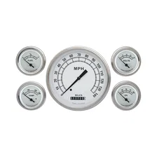 White Five Gauge Set image 1