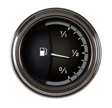 Autocross Gray 2-1/8" Fuel Level Gauge (0-90 Ohm) image 1