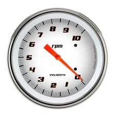 Velocity White 5" Tachometer Gauge (10K) image 1