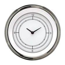 White 3-3/8" Clock image 1