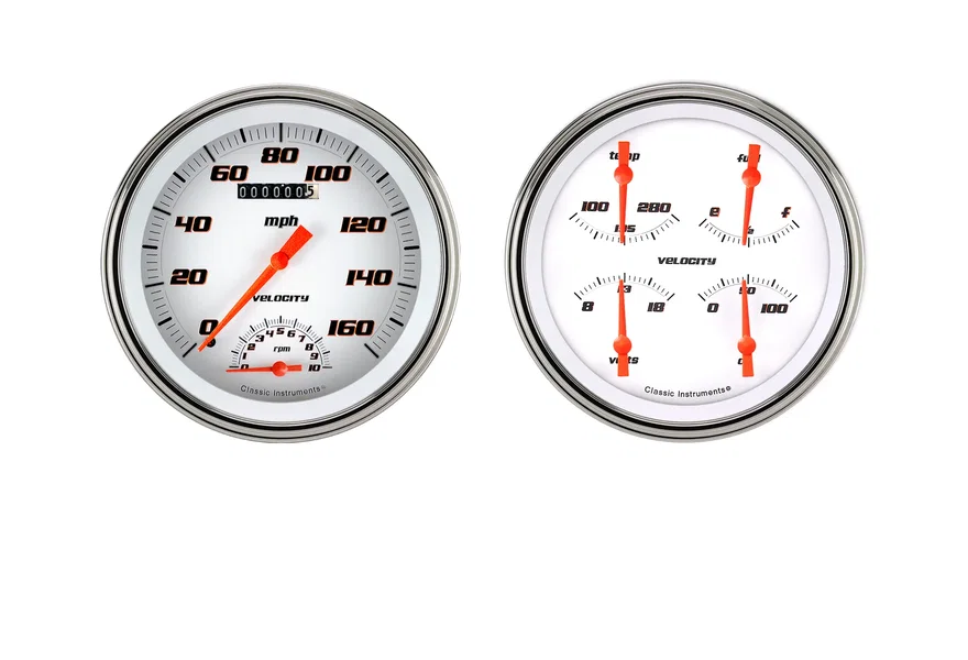 Velocity White 5" Speedtach & Quad-GM