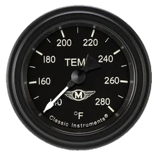 Moal Bomber 2-1/8" Full Sweep Water Temperature Gauge image 1