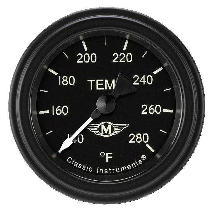 Moal Bomber 2-1/8" Full Sweep Water Temperature Gauge