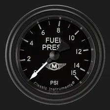 Moal Bomber 2-1/8" Fuel Pressure Gauge (15 PSI) image 1